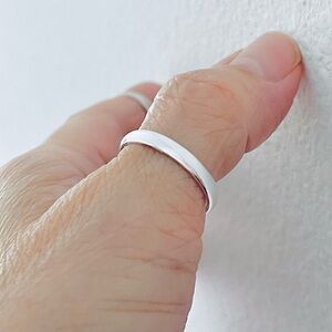 💐TOP SELLER 💐Sterling Silver High Polish Unisex 3MM Wedding Band, Stackable Ring